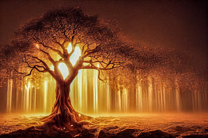 Baum des Lebens im Licht, Illustration