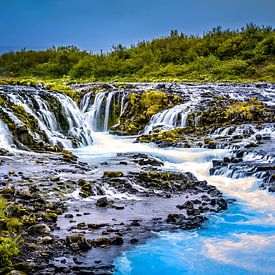 Bruarfoss Wasserfall Island von Caroline De Reus