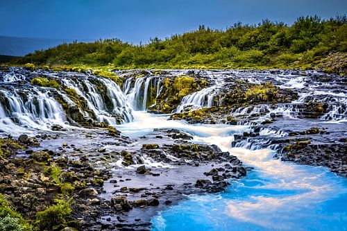 Bruarfoss waterfall Iceland by Caroline De Reus