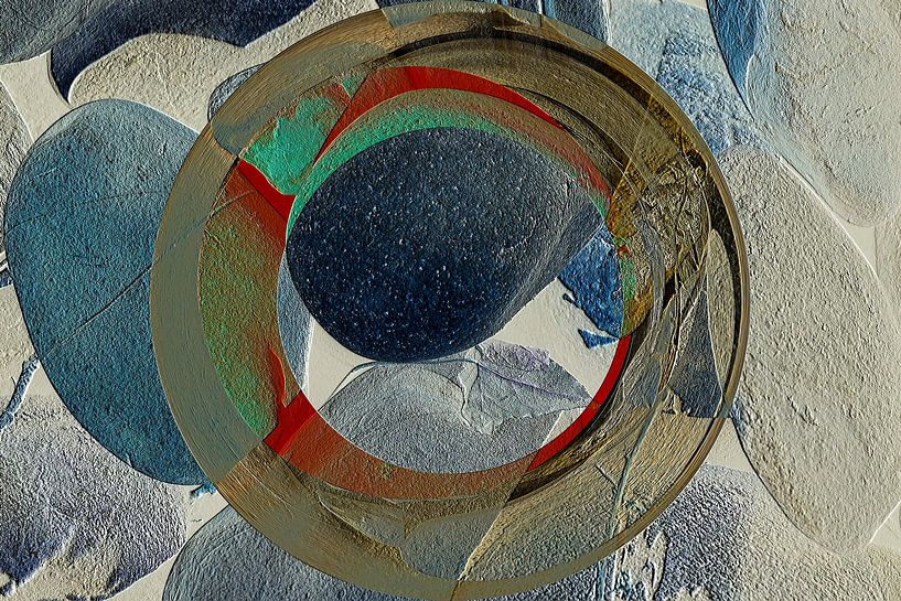 Figures and shapes - Stone relief by Christine Nöhmeier