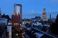Stadsgezicht van Utrecht met Stadskasteel Oudaen, Neudeflat en Dom van Donker Utrecht thumbnail
