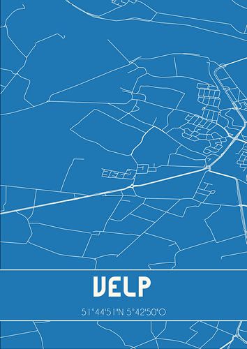 Blaupause | Karte | Velp (Nordbrabant)