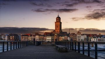 PURPLE FACE OF DEVENTER WITH SCAFFOLDING by Bart Ros