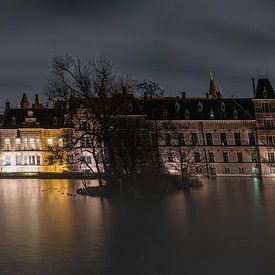 Den Haag Hofvijver bij nacht van Cees Kraijenoord