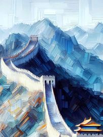 Die Große Mauer in China - Malerei von A.D. Digital ART
