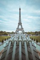 Eiffeltoren in Parijs vanaf Jardins du Trocadéro