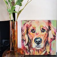 Kundenfoto: Golden Retriever von Gemälde Liesbeth Serlie, auf Leinwand