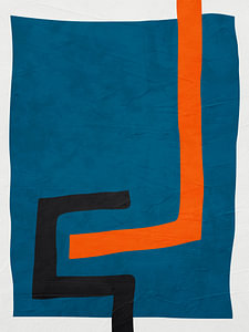 Abstrakte organische geometrische moderne farbenfrohe Kunst