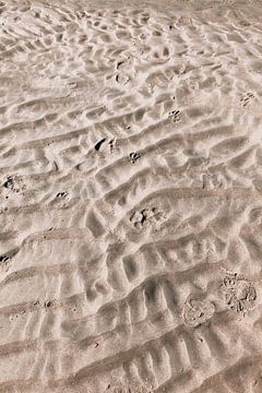 Zandribbels Zeeland strand van Krista Kitsz Art