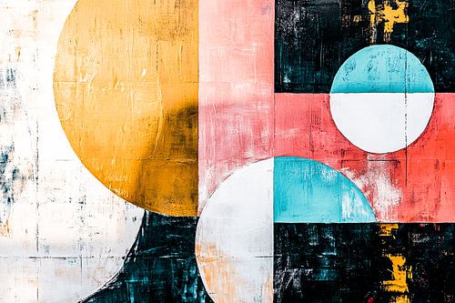 Abstract kunstwerk met cirkels