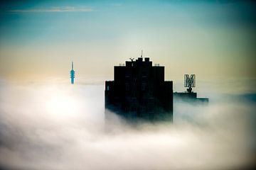Rotterdam in de mist van Frank de Roo