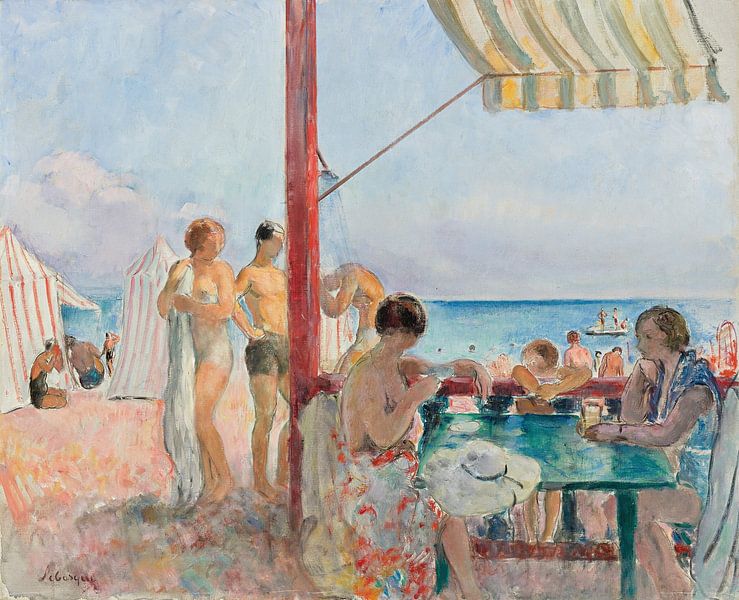 Le bar sur la plage, Henri Lebasque par Des maîtres magistraux