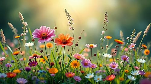 Wilde bloemen: een spel van kleuren