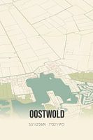 Vintage landkaart van Oostwold (Groningen)