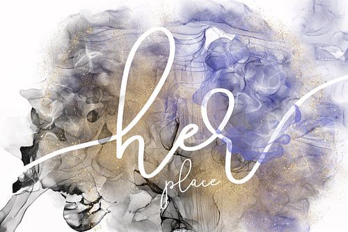 Haar plaats - Alcohol Ink Rush