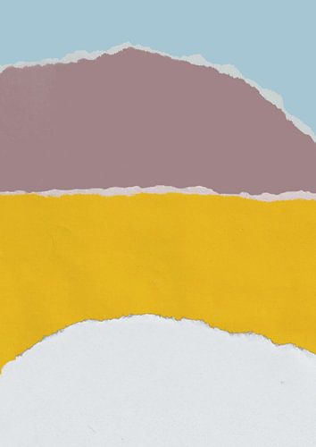 Abstrakte Collage in leuchtenden Farben