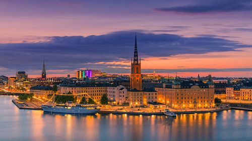 Zonsondergang in Stockholm