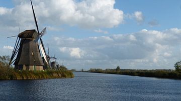 These are a number of Kinderdijk wind turbines of the nineteen total. These are on the Unecso World  by Gijs van Veldhuizen