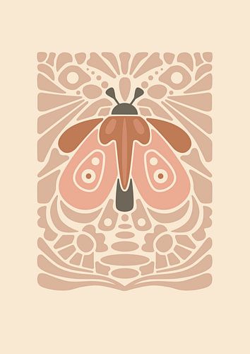 Grafik Nacht Schmetterling - Nackte Schatten - Wohnzimmer & Schlafzimmer - Kunst jedes Interieur - Abstrakt