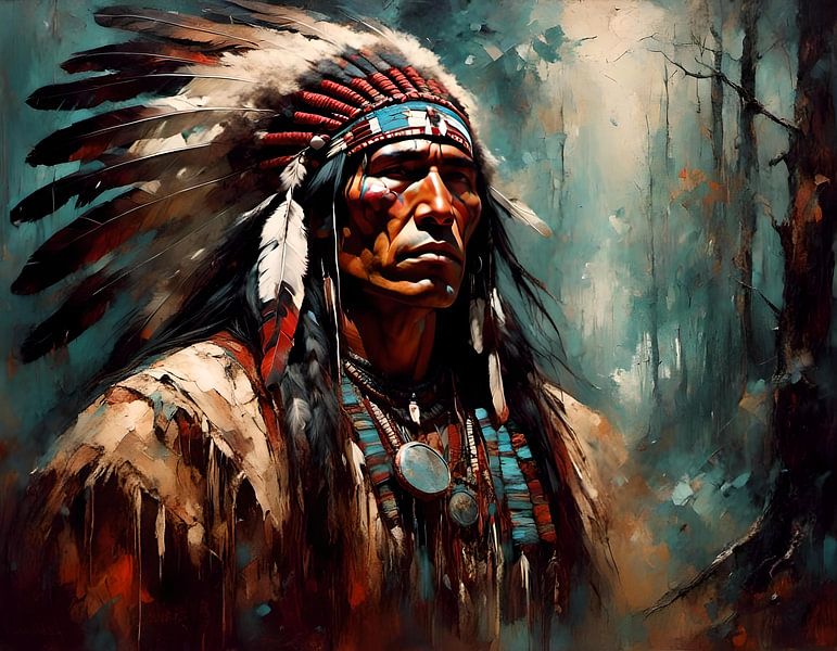 Native American Heritage 45 by Johannas Art Creations
