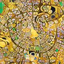 Map Eindhoven in the style of Klimt by Maps Are Art thumbnail