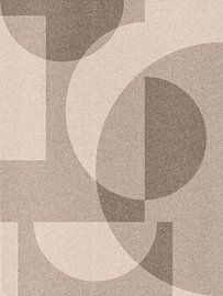 Moderne abstrakte geometrische Collage in Grau und Weiß Nr. 1 von Dina Dankers