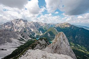 Prager Wildsee in den Dolomiten von Obern von Leo Schindzielorz