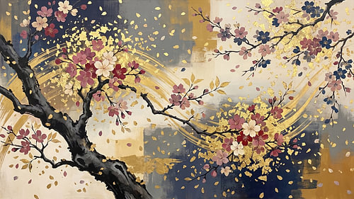 Celestial Sakura Golden Breeze