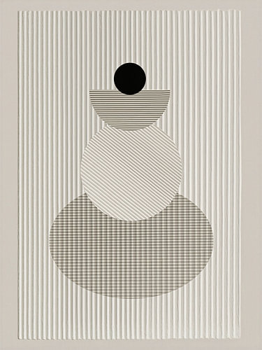 Design scandinave : relief géométrique minimaliste