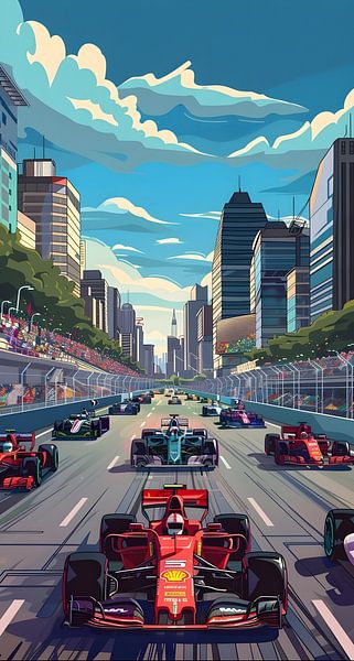 Formula one by Rivlows Art