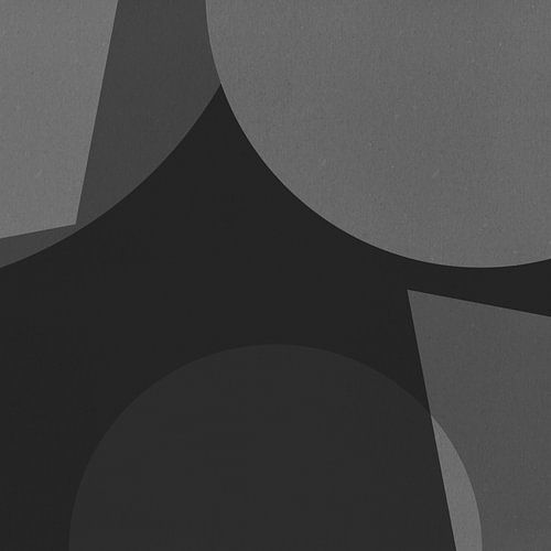 Modern abstract. Geometrische vormen in zwart en wit III