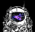 Purple star nebula astronaut by Sebastian Grafmann thumbnail