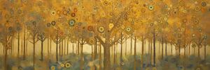 Goldene Bäume im Herbst
