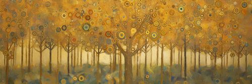 Golden Trees in Autumn