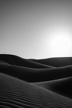 De duinen van Maspalomas bij zonsondergang van Benjamien t'Kindt