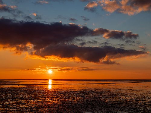 Coucher de soleil sur la mer
