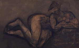 liggend naakt, Constant Permeke, 1941 van Atelier Liesjes