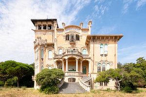 Verlaten Art Nouveau Villa. van Roman Robroek - Foto's van Verlaten Gebouwen