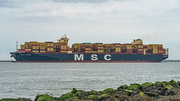 MSC Mara containerschip. van Jaap van den Berg