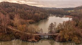 Drone panorama van de Cranenweyer in Kerkrade van John Kreukniet