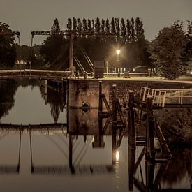 Ophaalbrug bij de sluizen te Zwolle von Peter Korenhof