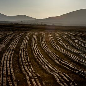 Rijen turf in Ierland van Bo Scheeringa Photography