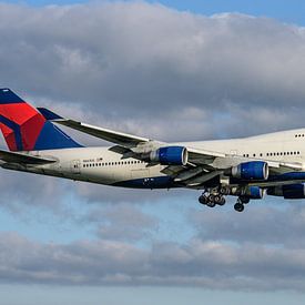 Delta Airlines Boeing 747-400 Jumbo-Jet. von Jaap van den Berg