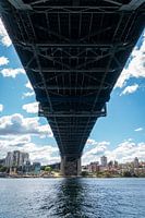View from Under the Harbour Bridge in Sydney Australia