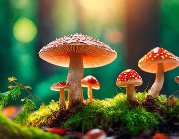 Pilze im Wald von Mustafa Kurnaz