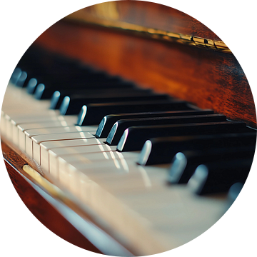 Sfeervolle achtergrond van muziekinstrument, Piano