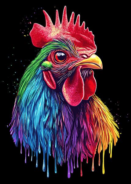 Pop-art kraan met druipeffect van Pixelbull Design