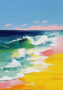 Sonniger Strand in impressionistischer Dynamik von Niklas Maximilian