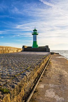 Pier and pier tower in the town of Sassnitz on the island of Rügen by Rico Ködder