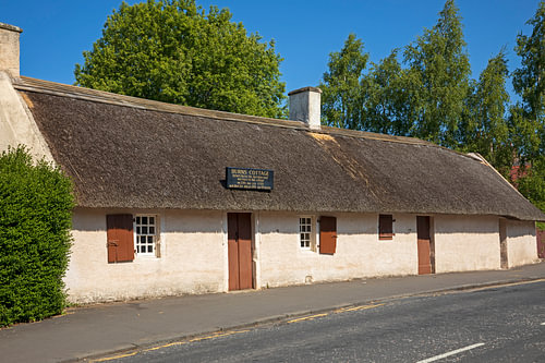 Burns Cottage, Alloway, Ayrshire, Schottland, Vereinigtes Königreich